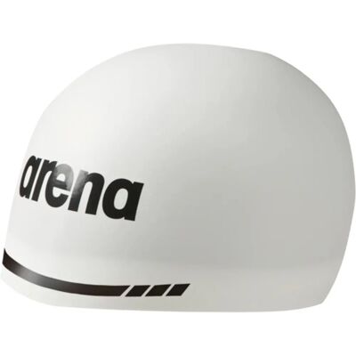 Arena 3D Soft Silicone Cap - Large - White Arena 3D Soft Silicone Cap - Large - White