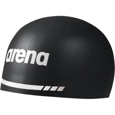 Bonnet de natation Arena 3D Soft - Noir - Publicité Bonnet de natation Arena 3D Soft - Noir - Publicité