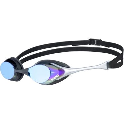 Arena Cobra Swipe Mirrored Goggles - Blue/Silver - Unisex Arena Cobra Swipe Mirrored Goggles - Blue/Silver - Unisex