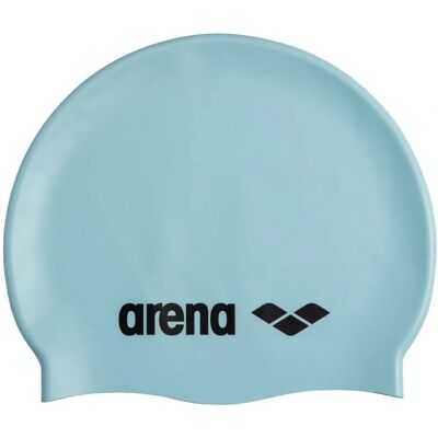 Casque de natation classique Arena en silicone - Bleu - Unisexe - Publicité Casque de natation classique Arena en silicone - Bleu - Unisexe - Publicité