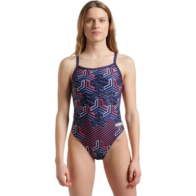 Maillot de bain Arena Kikko Pro Challenge Back - Marine/Rouge/Blanc/Bleu - Filles UK 28 - Publicité Maillot de bain Arena Kikko Pro Challenge Back - Marine/Rouge/Blanc/Bleu - Filles UK 28 - Publicité
