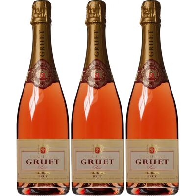 Gruet Champagne Rosé Brut - Pink, Rote Früchte, Frisch - Champagner Gruet Champagne Rosé Brut - Pink, Rote Früchte, Frisch - Champagner