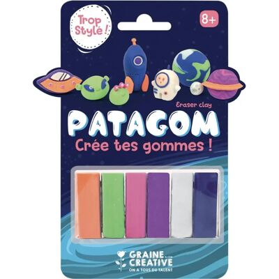 Graine Créative Patagom 6-kolorowa guma do ścierania - Kosmos Wielobarwny Graine Créative Patagom 6-kolorowa guma do ścierania - Kosmos Wielobarwny