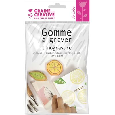 Graine Créative Linoleum Bloc 15x10cm - Guma do Druku Graine Créative Linoleum Bloc 15x10cm - Guma do Druku
