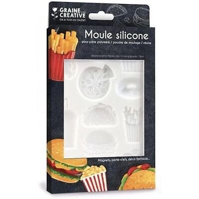 Graine Créative Forma silikonowa Junk Food - 20x13cm Graine Créative Forma silikonowa Junk Food - 20x13cm