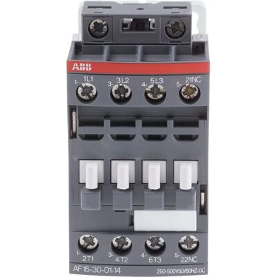 ABB AF16 Schütz - 3-polig, 30A, 250-500V AC/DC - 7.5kW ABB AF16 Schütz - 3-polig, 30A, 250-500V AC/DC - 7.5kW