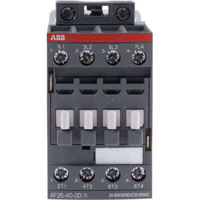 ABB Contactores AF26-40-00-11 4 polos, 45A, 24V AC/DC, 11kW - Contactores ABB Contactores AF26-40-00-11 4 polos, 45A, 24V AC/DC, 11kW - Contactores