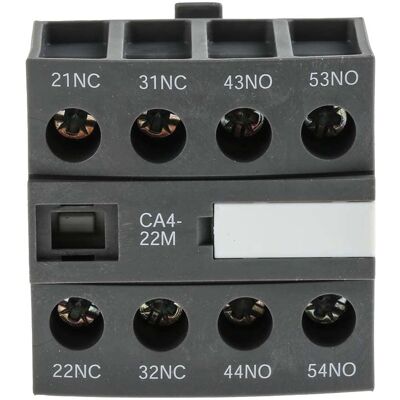 ABB CA4-22M Hjælpekontaktblok - 2NO+2NC - 690V - Frontmontering ABB CA4-22M Hjælpekontaktblok - 2NO+2NC - 690V - Frontmontering
