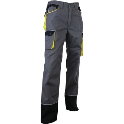 LMA - Sechoir 1258 - Gris - Jaune - Pantalon de travail LMA - Sechoir 1258 - Gris - Jaune - Pantalon de travail