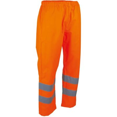 LMA Pantalon haute visibilité imperméable - Classe 2 - Orange - Publicité LMA Pantalon haute visibilité imperméable - Classe 2 - Orange - Publicité