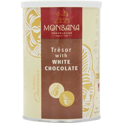 Monbana Tresor Biała Czekolada - Mieszanka na gorącą czekoladę 500g Monbana Tresor Biała Czekolada - Mieszanka na gorącą czekoladę 500g