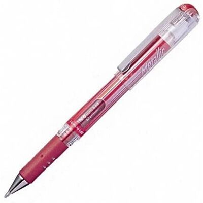 Długopis żelowy hybrydowy Pentel K230 - Tusz z metalu - 1,0mm - Metaliczny czerwony - Długopis Długopis żelowy hybrydowy Pentel K230 - Tusz z metalu - 1,0mm - Metaliczny czerwony - Długopis