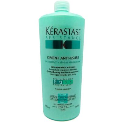 Kerastase Resistance Ciment Anti-usure - Stärkende Haarcreme - 1000ml Kerastase Resistance Ciment Anti-usure - Stärkende Haarcreme - 1000ml