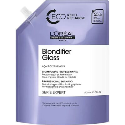 L'Oreal Professionnel Paris Blondifier Gloss Replenish Repair Shampoo for Blonde Hair - 1.5L L'Oreal Professionnel Paris Blondifier Gloss Replenish Repair Shampoo for Blonde Hair - 1.5L