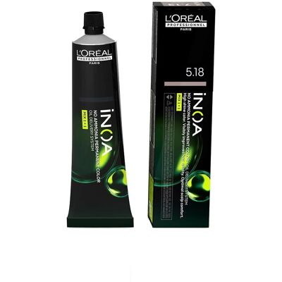 L'Oréal Professionnel Paris Inoa No 5.18 Colore Permanente - Colore Permanente L'Oréal Professionnel Paris Inoa No 5.18 Colore Permanente - Colore Permanente