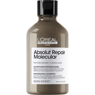 L'Oréal Professionnel Absolut Repair Molecular Shampoo - Voimaannuttava vaurioituneille hiuksille - 300ml L'Oréal Professionnel Absolut Repair Molecular Shampoo - Voimaannuttava vaurioituneille hiuksille - 300ml
