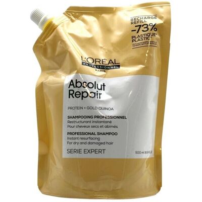 L'Oréal Professionnel Série Expert Absolut Repair Gold Shampoo - Genopfyldning (500ml) L'Oréal Professionnel Série Expert Absolut Repair Gold Shampoo - Genopfyldning (500ml)