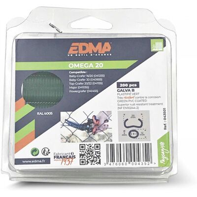 EDMA 043501 Clip de puente - 200 piezas EDMA 043501 Clip de puente - 200 piezas
