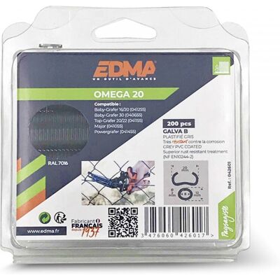 Edma 042601 Grau Überbrückungsclip - 1000 St Edma 042601 Grau Überbrückungsclip - 1000 St