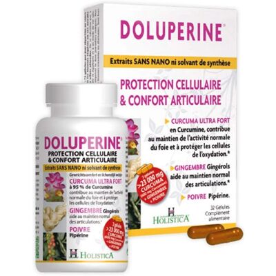 Holistica Doluperine - 32 Capsules Complément Alimentaire - Publicité Holistica Doluperine - 32 Capsules Complément Alimentaire - Publicité