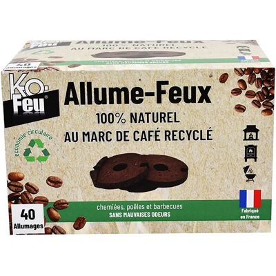 Allume-feux Naturel Végétal Ko Fogo 40 pour Cheminées, Poêles & Barbecues Allume-feux Naturel Végétal Ko Fogo 40 pour Cheminées, Poêles & Barbecues