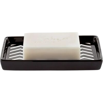 Spirella Wave Zwart-Wit Zeepdispenser en Zeepbakje Spirella Wave Zwart-Wit Zeepdispenser en Zeepbakje
