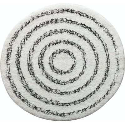 Spirella Schwarz Weiß Baumwolle Badteppich Saturn - Badteppich Spirella Schwarz Weiß Baumwolle Badteppich Saturn - Badteppich