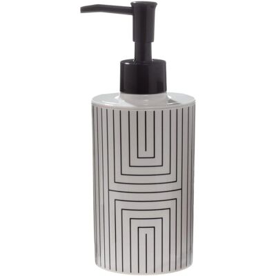 Spirella Schwarz-Weiß Graphic Seifenspender-Set - Badezimmerzubehör Spirella Schwarz-Weiß Graphic Seifenspender-Set - Badezimmerzubehör