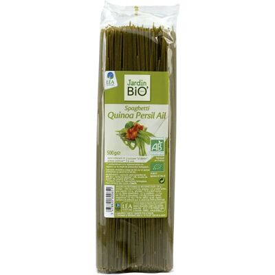 Jardin Bio Quinoa Garlic Parsley Pasta - Organic Green Spaghetti Jardin Bio Quinoa Garlic Parsley Pasta - Organic Green Spaghetti