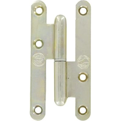 Hinges à Angle Droit Zincés - 140x55 mm - Charnières - Publicité Hinges à Angle Droit Zincés - 140x55 mm - Charnières - Publicité