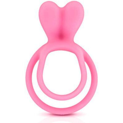 Glamy Double Cockring - Rose & Beige - Sextoys - EspacePlaisir Glamy Double Cockring - Rose & Beige - Sextoys - EspacePlaisir