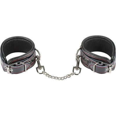 Manchettes en cuir Fetish Tentation - Réstraintes BDSM ajustables Manchettes en cuir Fetish Tentation - Réstraintes BDSM ajustables