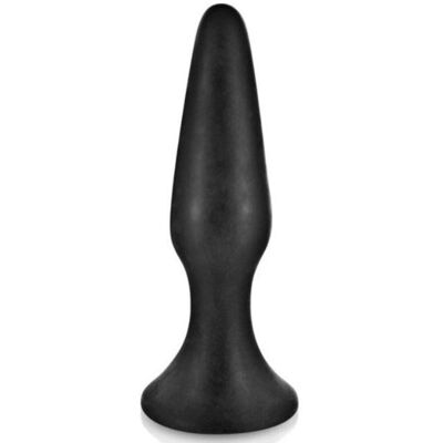 Plug Anal Glamy Noir Silicone 11.5cm avec Ventouse Plug Anal Glamy Noir Silicone 11.5cm avec Ventouse