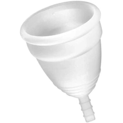 Coupe Menstruelle Yoba S - Silicone Blanc - Coupe Menstruelle - Publicité Coupe Menstruelle Yoba S - Silicone Blanc - Coupe Menstruelle - Publicité
