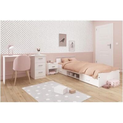 Parisot Chambre d'enfant complète 3 pièces - Blanc mat - Publicité Parisot Chambre d'enfant complète 3 pièces - Blanc mat - Publicité