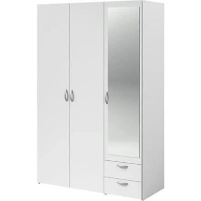 Parisot Daily Weiß 3-türiger Kleiderschrank - Schrank Parisot Daily Weiß 3-türiger Kleiderschrank - Schrank