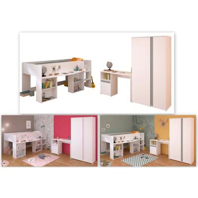 Parisot Pirouette Kinderzimmer-Set - Weiß, 3-tlg. Parisot Pirouette Kinderzimmer-Set - Weiß, 3-tlg.