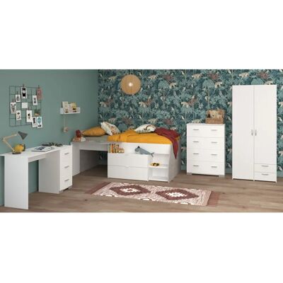 Parisot Milky 11 - Schlafzimmer-Set mit Stauraum Parisot Milky 11 - Schlafzimmer-Set mit Stauraum