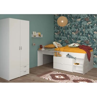 Parisot Milky 14 - Hochbett & Kleiderschrank - Jugendzimmer-Set Parisot Milky 14 - Hochbett & Kleiderschrank - Jugendzimmer-Set