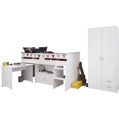 Parisot Reverse 12 Kinderzimmer-Set - Platzsparend, Weiß Parisot Reverse 12 Kinderzimmer-Set - Platzsparend, Weiß