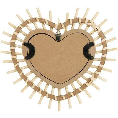 Ostaria - Miroir Bambou cœur - Bamboo - Cœur - Miroir - Publicité Ostaria - Miroir Bambou cœur - Bamboo - Cœur - Miroir - Publicité