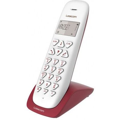 Logicom Vega 150 Téléphone sans Fil - ID Appelant, 20 Contacts, 10 Journaux Logicom Vega 150 Téléphone sans Fil - ID Appelant, 20 Contacts, 10 Journaux