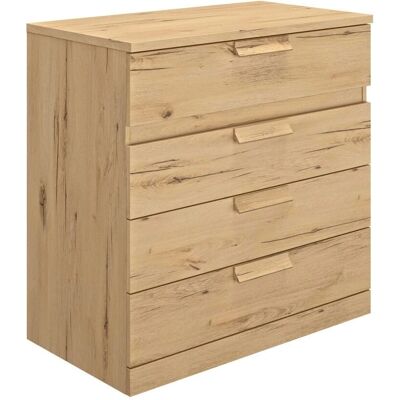 Calicosy Cyrus Cajonera Marrón 4 Cajones - Mueble Calicosy Cyrus Cajonera Marrón 4 Cajones - Mueble