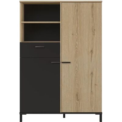GAMI Trust Armoire Haute - 6 Étagères, 2 Compartiments, Marron - Publicité GAMI Trust Armoire Haute - 6 Étagères, 2 Compartiments, Marron - Publicité