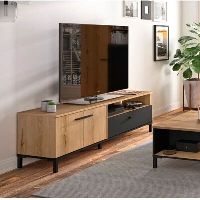 GAMI Trust Meuble TV - 160x47x40cm - Fabriqué en Europe - Publicité GAMI Trust Meuble TV - 160x47x40cm - Fabriqué en Europe - Publicité