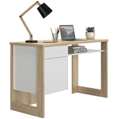 Camif Gally Bureau - Contemporain, Blanc & Chêne Sonoma - Publicité Camif Gally Bureau - Contemporain, Blanc & Chêne Sonoma - Publicité