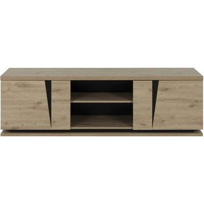 Mueble de TV Calicosy Hecho en Francia - 2 Puertas, 181x45x54cm Mueble de TV Calicosy Hecho en Francia - 2 Puertas, 181x45x54cm