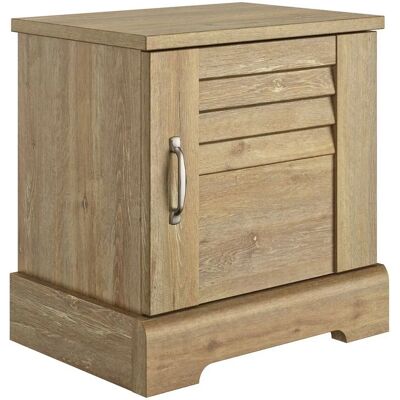 Table de nuit TEKSI - 51x37x53 cm - Porte réversible - Convient pour lits 140x200 et 160x200 - Publicité Table de nuit TEKSI - 51x37x53 cm - Porte réversible - Convient pour lits 140x200 et 160x200 - Publicité