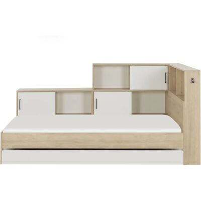 GAMI Erwan Stauraumbett - Kastanie naturel - Bett mit Stauraum GAMI Erwan Stauraumbett - Kastanie naturel - Bett mit Stauraum