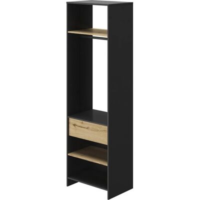GAMI Mimizan Schranksystem - 4 Einlegeböden 1 Stange - 63x45x213cm GAMI Mimizan Schranksystem - 4 Einlegeböden 1 Stange - 63x45x213cm
